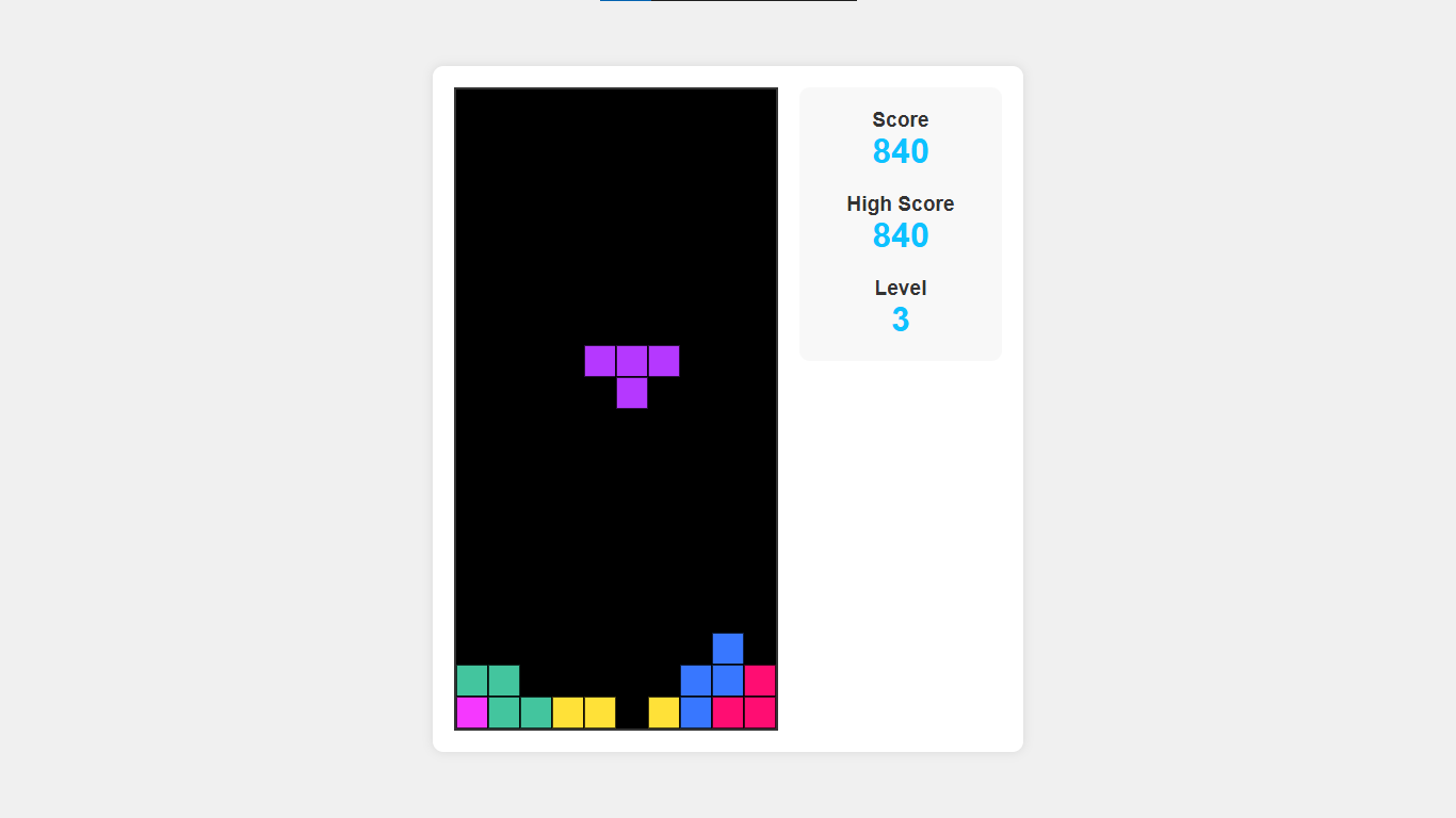Responsive JavaScript Tetris